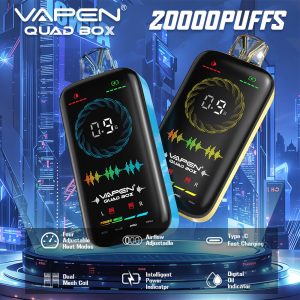 VAPEN QUAD BOX 20000 Puffs Disposable Vape Full Screen Indicator 4 Level Power Adjustable Vaping Mode Puff Geekbar Vplay Vaper (1)